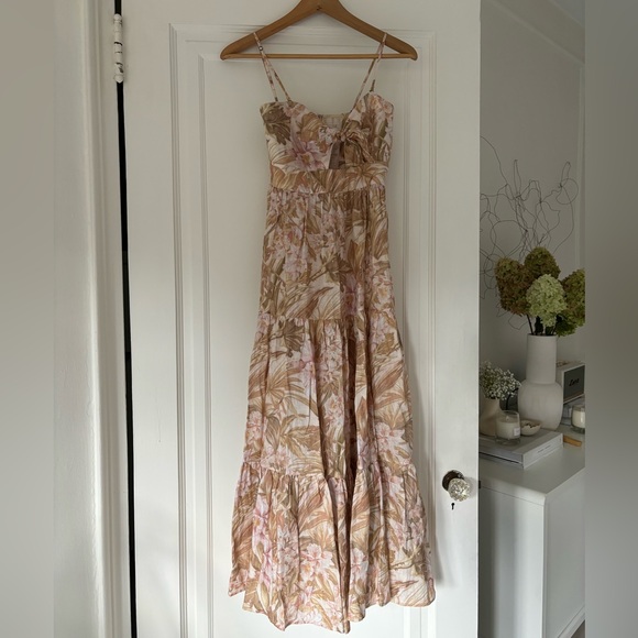 Zimmermann linen midi/maxi dress. Pristine. Worn once. Removal straps. - Picture 1 of 5